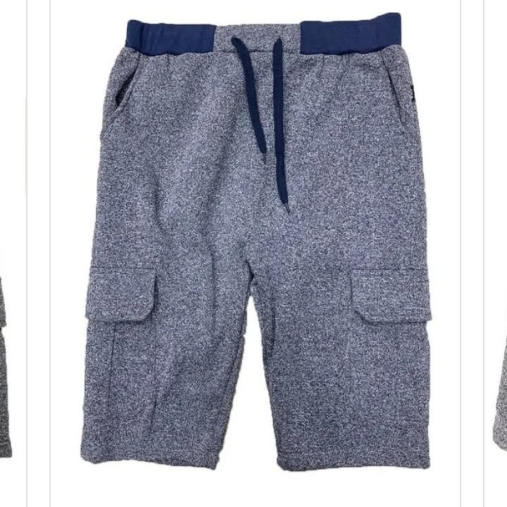 Blue Drawstring Shorts